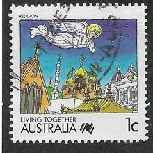 AUS 1988 1c 'LIVING TOGETHER -RELIGION' FINE USED (EBID67-117)