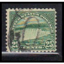 Used 568 25c Niagara Falls Barely Clears RA2088
