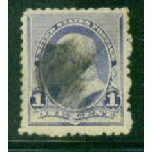 Used 219 1c Benjamin Franklin Almost Very Fine A04271
