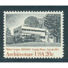 2021 20c Gropius House Fine MNH MA0907