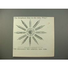 1900 Spencerian Pen Ad - The Brightest Star
