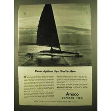 1945 Ansco Supreme Film Ad - Prescription Perfection