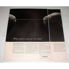 1963 Hughes Aircraft Ad - Why Send a Missile by Wire?