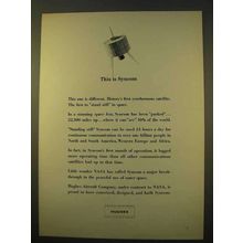 1963 Hughes Syncom Satellite Ad - This is Syncom
