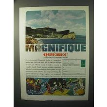 1964 Quebec Canada Tourism Ad - Magnifique
