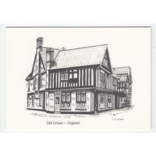 Crown Pub Digbeth Birmingham Warwickshire Art Postcard Artist R G Snary