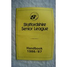 1986/87 Staffordshire Senior League Handbook