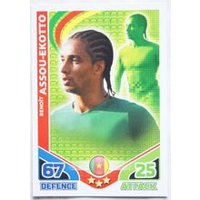2010 Topps Match Attax World Cup Trading Card - Cameroon, Benoit Assou-Ekotto