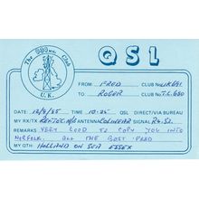 Holland On Sea Essex Amateur Radio QSL Card