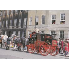 Bath Royal Mail Coach On Opening Day Of Museum 1979 Postcard