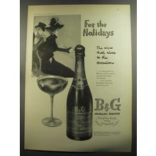 1952 B&G Sparkling Burgundy Ad - For the holidays