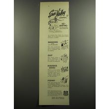 1953 Union Pacific Railroad Ad - What's in a Sun Valley Idaho Summer?