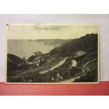 BOULEY BAY, JERSEY , used vintage postcard 1931 postmark =