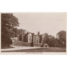 Longshaw House West Front Sheffield Yorkshire RPC Postcard