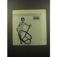 1959 Laros Slip Advertisement - Complements bra while it compliments Figure