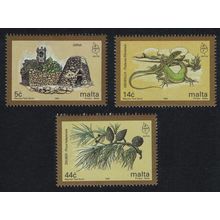Malta Lizard Pine Trees Nature Conservation 3v 1995 MNH SG#997-999