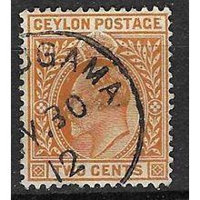 CEYLON 1910-11 EDVII 2c USED SG292