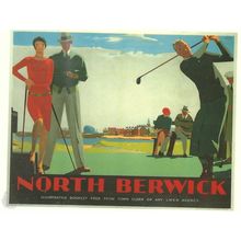 RAIL ADVERTISING LNER NORTH BERWICK CARD NO DRG 238 INC UK POSTAGE