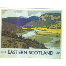 RAIL ADVERTISING LMS/LNER EASTERN SCOTLAND CARD NO DRG 60 INC UK POSTAGE