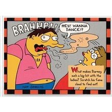 SIMPSONS series 2 ' SMELL O RAMA card # 9 Barney ' ( 1994 )