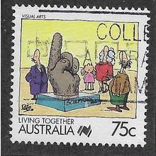 AUS 1988 75c 'LIVING TOGETHER - VISUAL ARTS' FINE USED (EBID67-212)