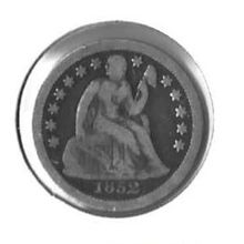 1852 US Seated Liberty Dime VG