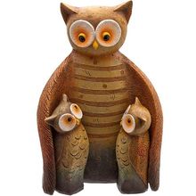 Bird Ornament - Owl Family