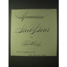 1900 Spencerian Steel Pens Ad - Spencerian Steel Pens are the Best