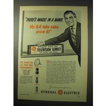 1950 General Electric Tubes Ad - There's Magic in Name
