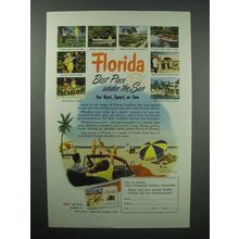 1951 Florida Tourism Ad - Best Place Under the Sun