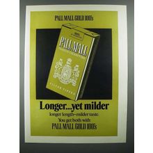 1971 Pall Mall Cigarette Ad - Longer