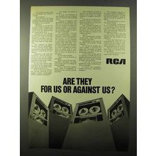 1971 RCA Computers Ad - Are They For Us or Against Us?
