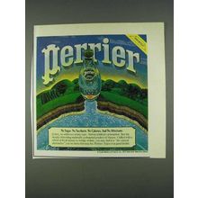 1978 Perrier Water Ad - No Sugar No Saccharin