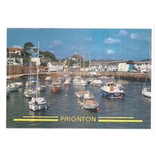the harbour, PAIGNTON, DEVON, unused vintage postcard (a) =