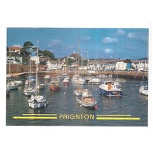 the harbour, PAIGNTON, DEVON, unused vintage postcard (a) #