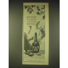 1962 Vat 69 Scotch Ad - We've doubled our enjoyment - now we both drink Vat 69