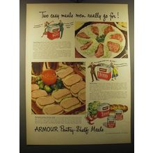 1950 Armour Advertisement - Corned Beef, Ham, Treet, Vienna Sausage and Deviled