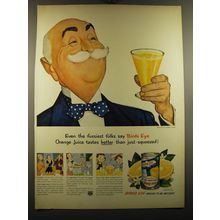 1950 Birds Eye Orange Juice Ad - Even the fussiest folks