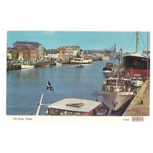 THE QUAY, POOLE, DORSET unused vintage postcard by E T W Dennis =