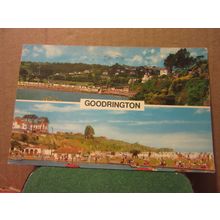 multiview, GOODRINGTON, PAIGNTON, DEVON, used postcard 1972 pm PLC1993 =