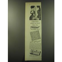 1949 Nabisco Triscuit Biscuit Ad - I don't care where we lunch