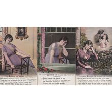 Laddie In Khaki Military Love 3x Songcard Postcard s