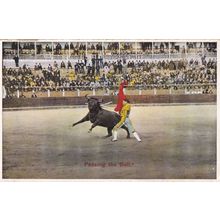 Matador Passing The Bull Antique Spanish 1920s Bullfighting Postcard