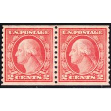 454, Mint XF NH 2¢ Coil Pair - With PSE Certificate - A GEM * Stuart Katz