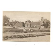 The School, Tuddenham, Suffolk, Postcard.