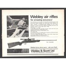 WEBLEY & SCOTT LIMITED of BIRMINGHAM (RANGER AIR RIFLES) :- Original 1965 Advert