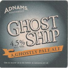 BEER MAT - ADNAMS BREWERY - GHOST SHIP - (Cat No 119) - (2013)