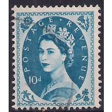GB 1960 - 67 QE2 10d Prussian Blue used SG 617d Wmk 179 ( G1095 )