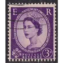 GB 1958 QE2 3d Lilac Wilding Wmk 179 SG 575 ( H1395 )