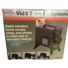Jasco Video 2 Transfer System transfers Movies,Slides,and Photos to Video Tape o